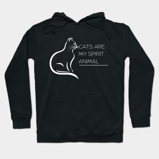 Cats are my spirit animal Hoodie